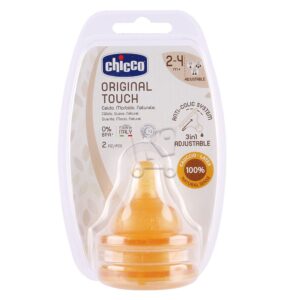 Chicco Tétine Silicone Food 2m+ 2pcs