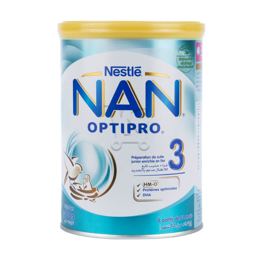NAN Optipro Lait 3eme âge 400 g