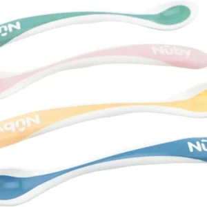 Cuillère thermosensible à bord doux – paquet de 2 - 4m+