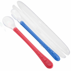 Nûby Cuillère Longue en Silicone Doux 6M+