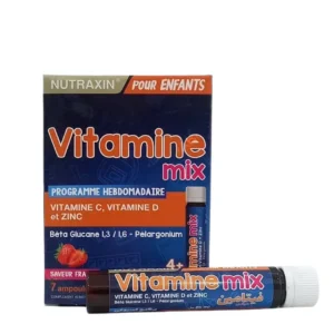 Nutraxin vitamine mix pour enfant 7 ampoules (4ans et + )